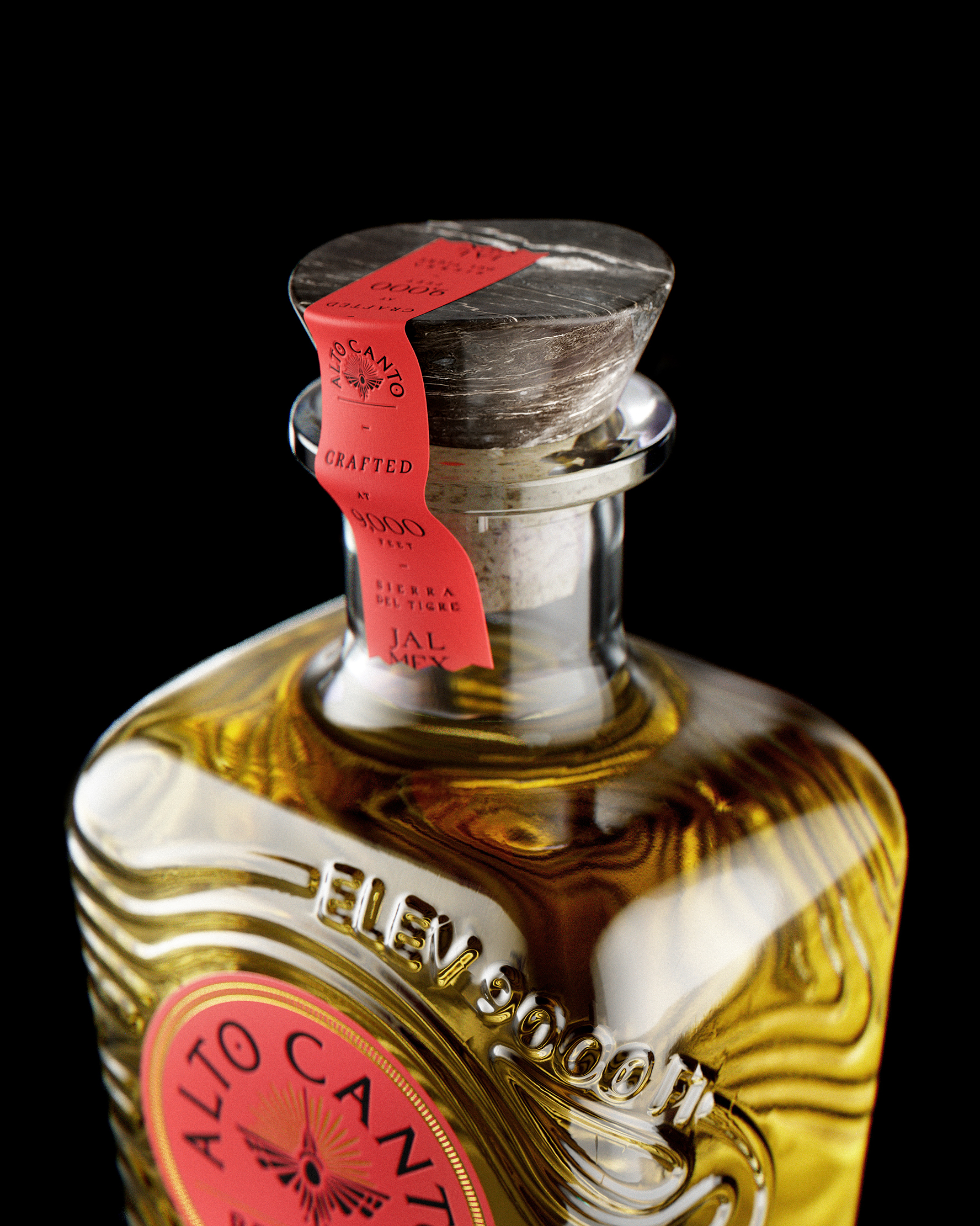 Alto Canto tequila packaging