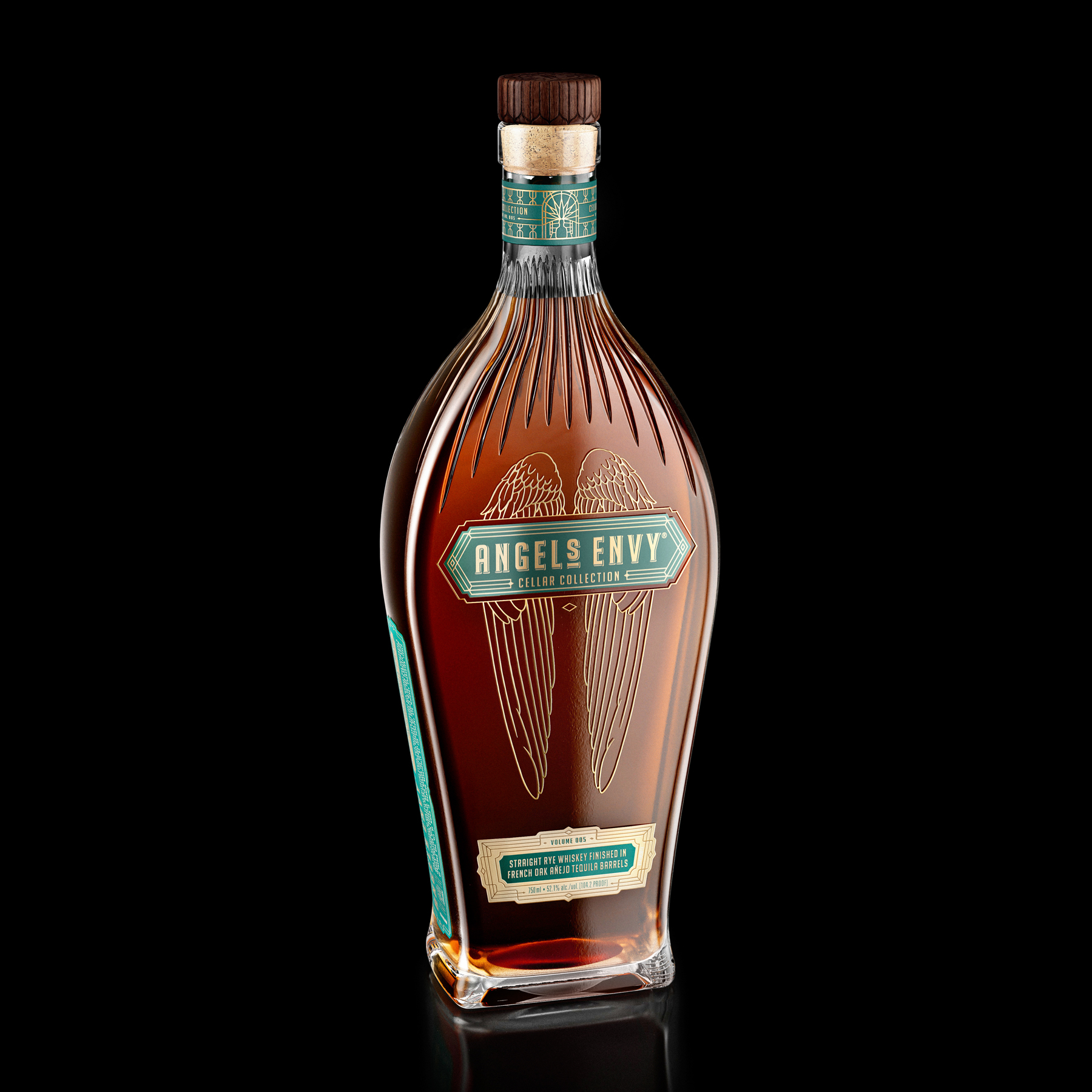 Photograph of Angel’s Envy bourbon bottle