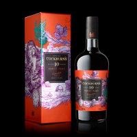 A photograph of Cockburn’s port packaging