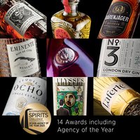 A selection of pack designs that were winners in the International Spirits Awards