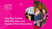 Advertising for the Paper Specs Live event