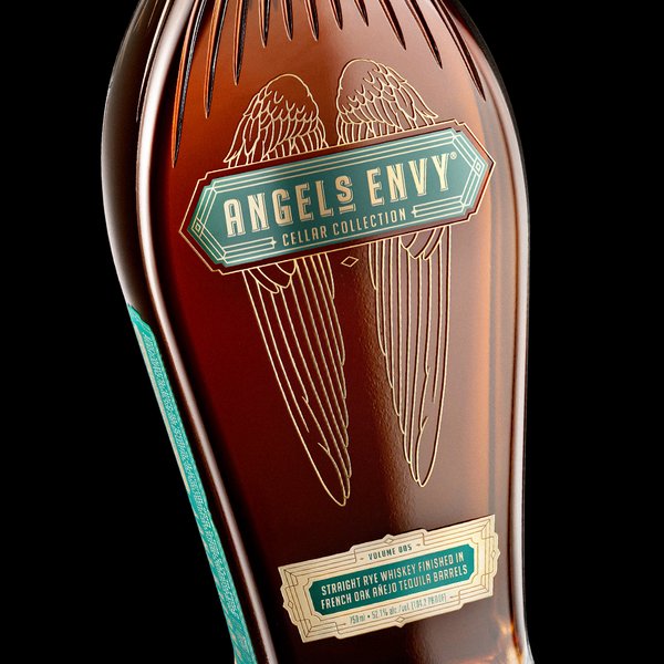 Photograph of Angel’s Envy bourbon bottle