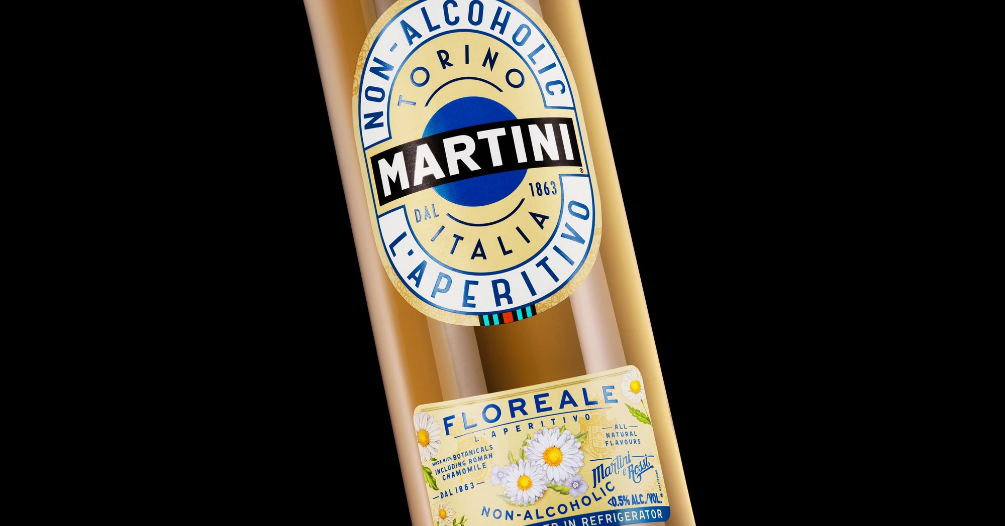 Martini NonAlcoholic L’Aperitivo packaging and branding by Stranger