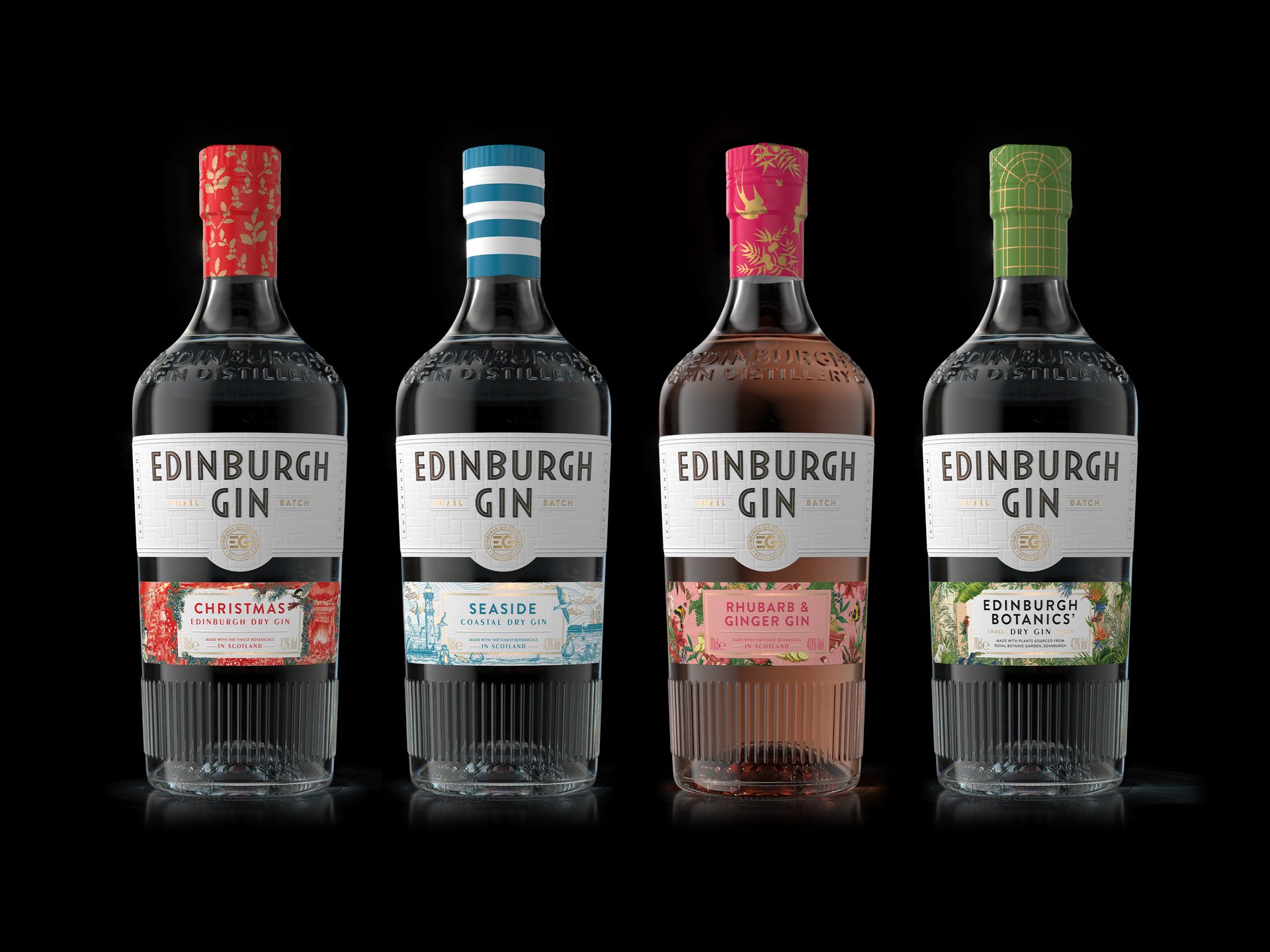 A photo showing Edinbugh Gin packaging