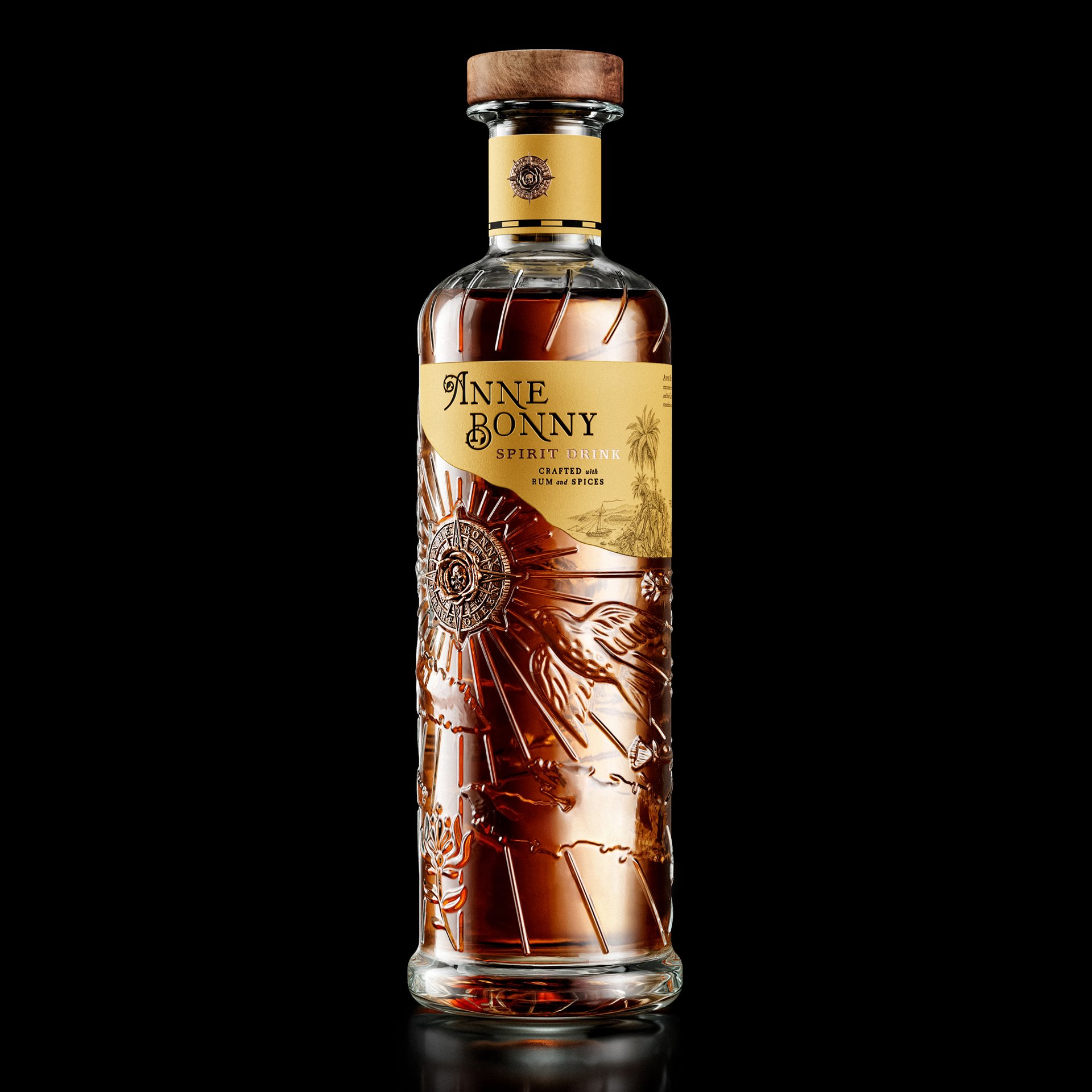 Packaging design for Anne Bonny Rum