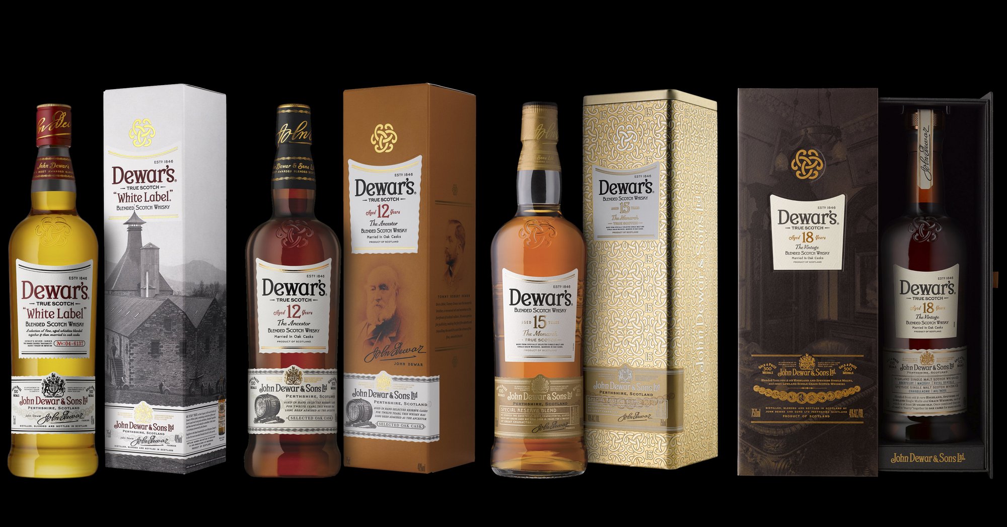 Dewar's Scotch Whisky packaging and branding by Stranger & Stranger ...
