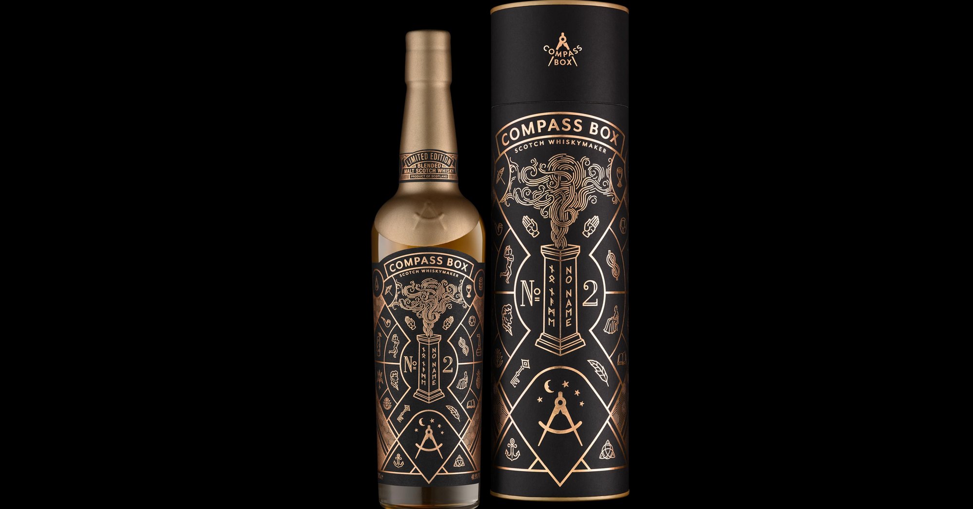 Compass Box No Name #2 Scotch Whisky packaging and branding by