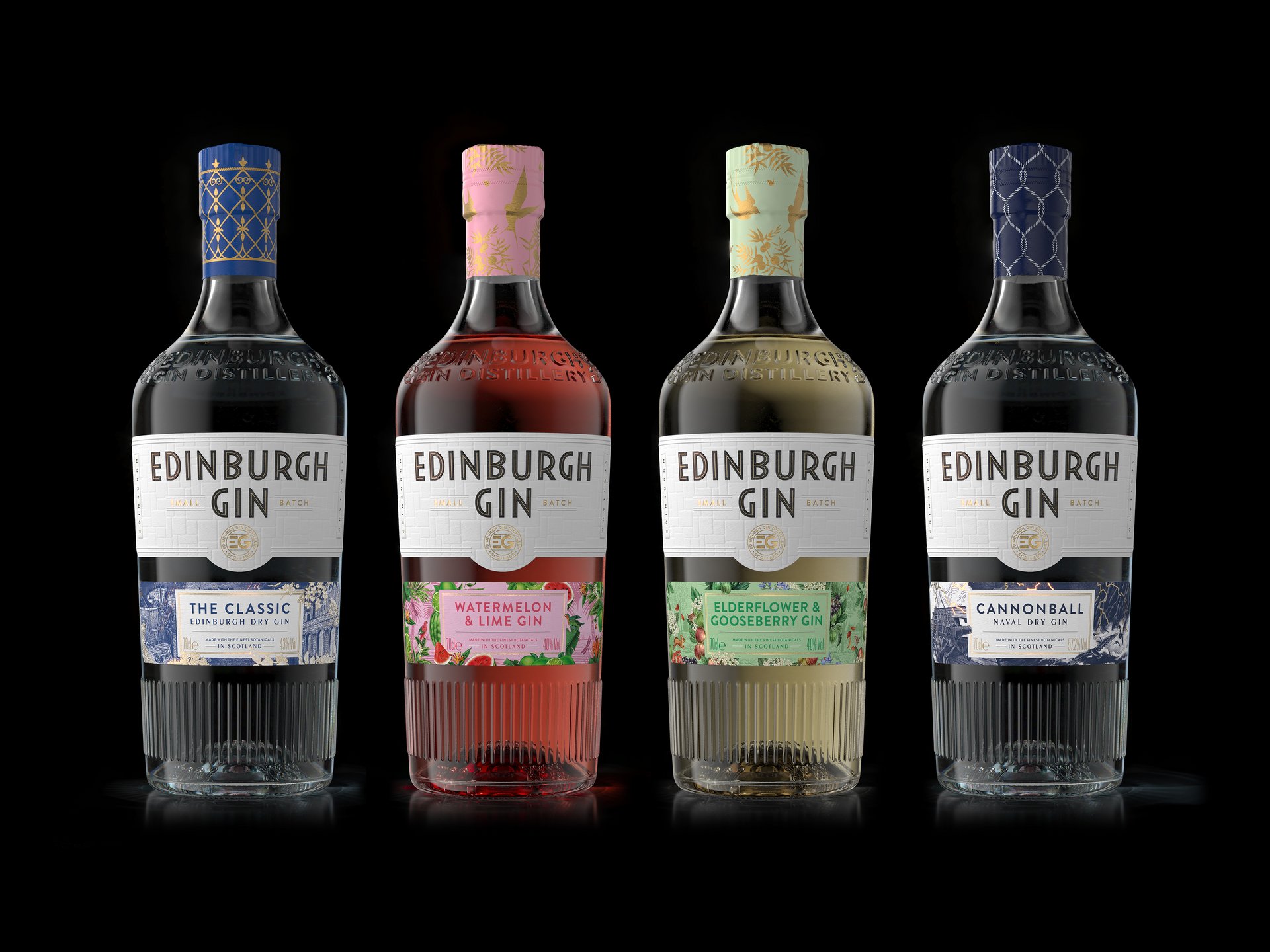 A photo showing Edinbugh Gin packaging